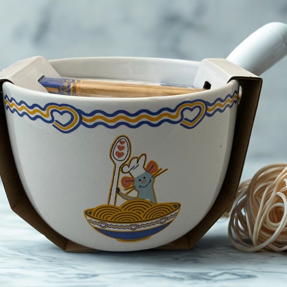 Disney Other - Disney Pixar's Ratatouille Ramen  Noodle Bowl With Chopsticks, NEW Brand New